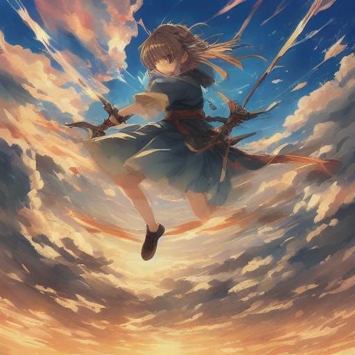 Yu-Gi-Oh and Friends in Vibrant Anime Style