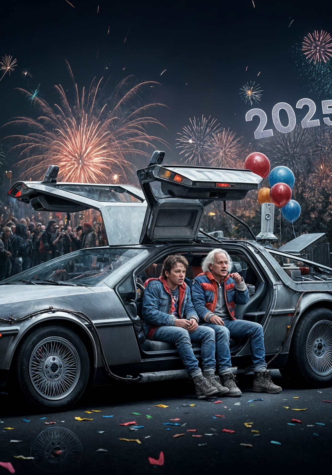 Time Travelers Caught in New Year's Eve Celebrations