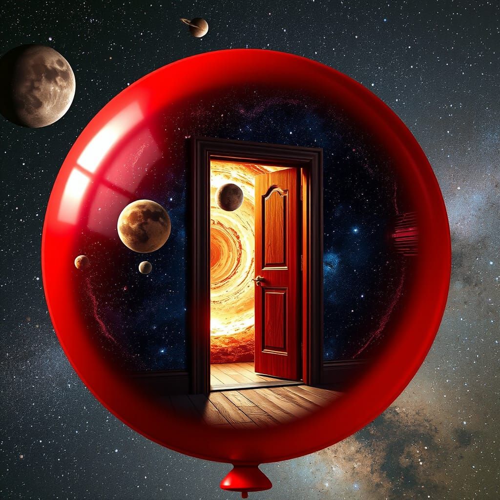 Doorway to Space: Hyperdetailed Digital Illustration