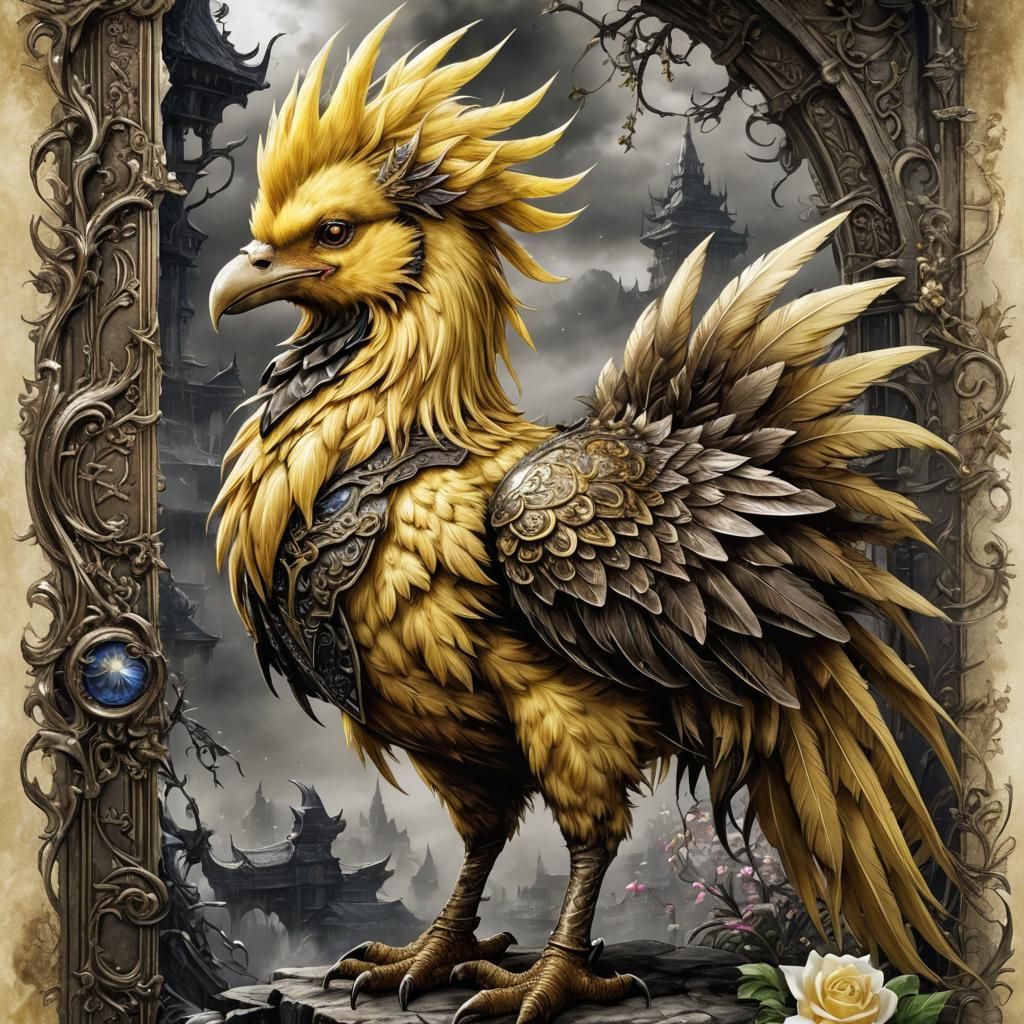 Final Fantasy Chocobo: HDR Fantasy Art