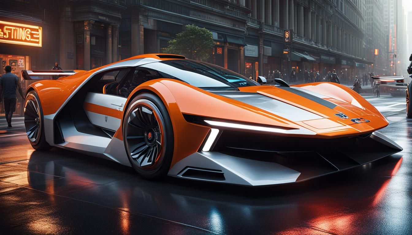 Futuristic Sci-Fi Sports Car Concept Art