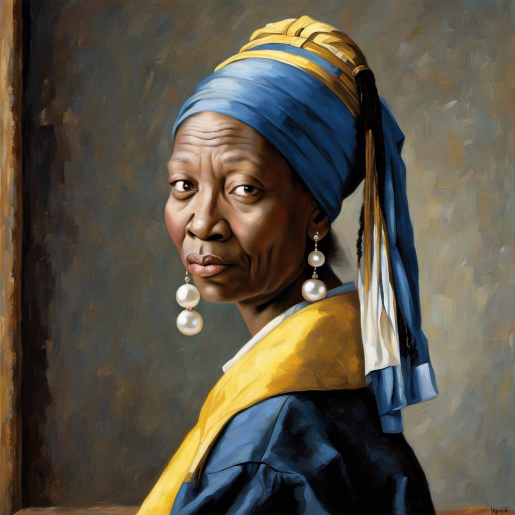 Whoopi Goldberg as Vermeer Painting