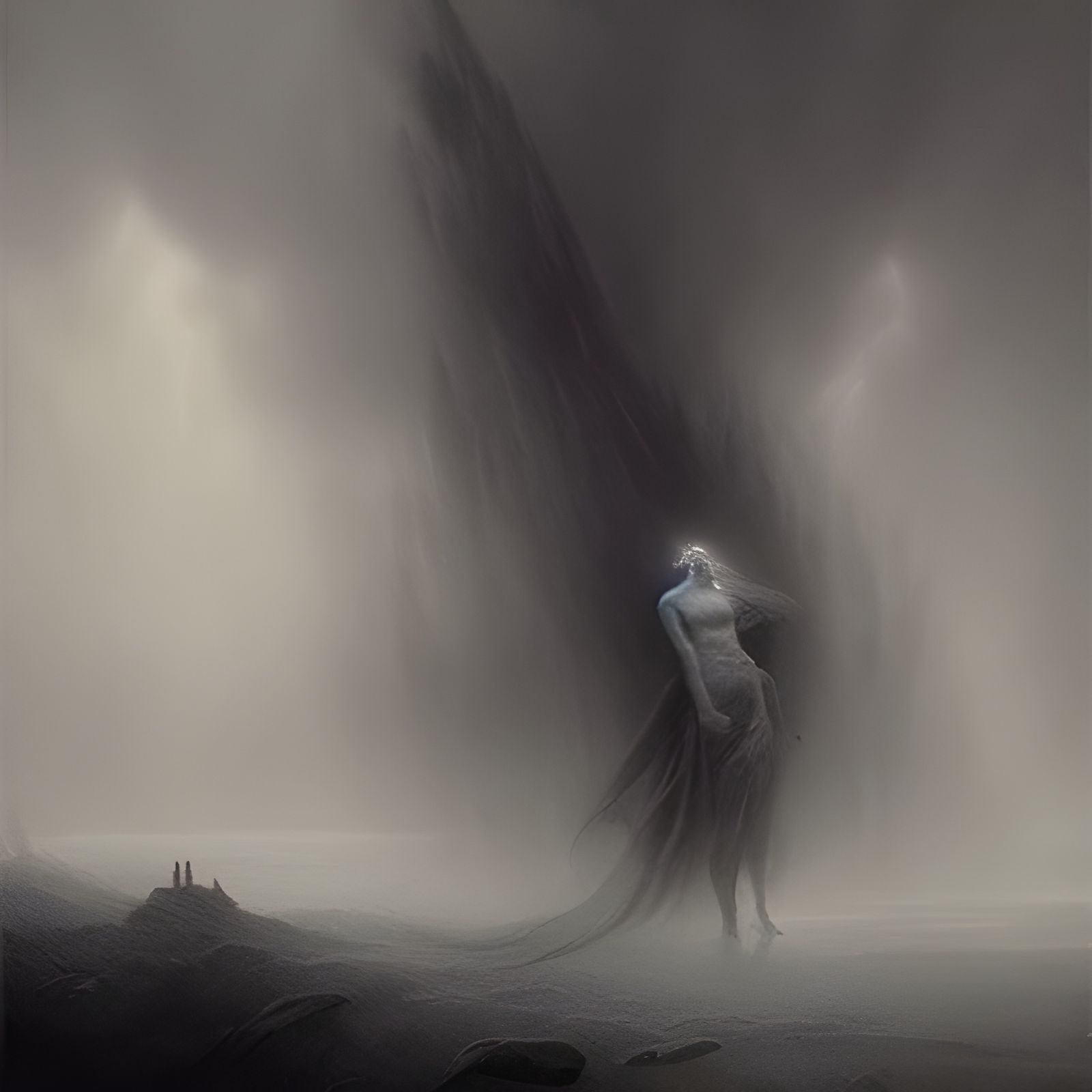 Misty Moors Banshee in Gothic Horror Style