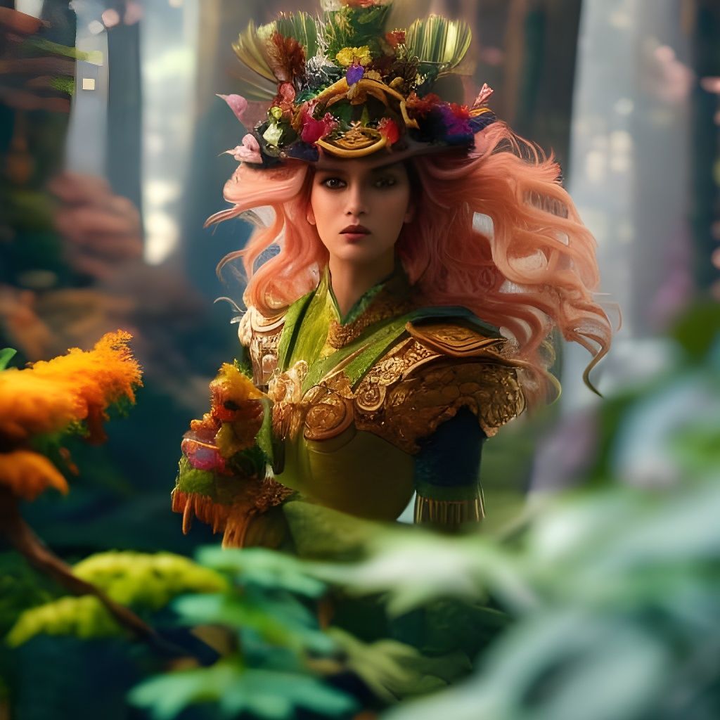 Fantasy Masterpiece in Art Nouveau Rococo Style