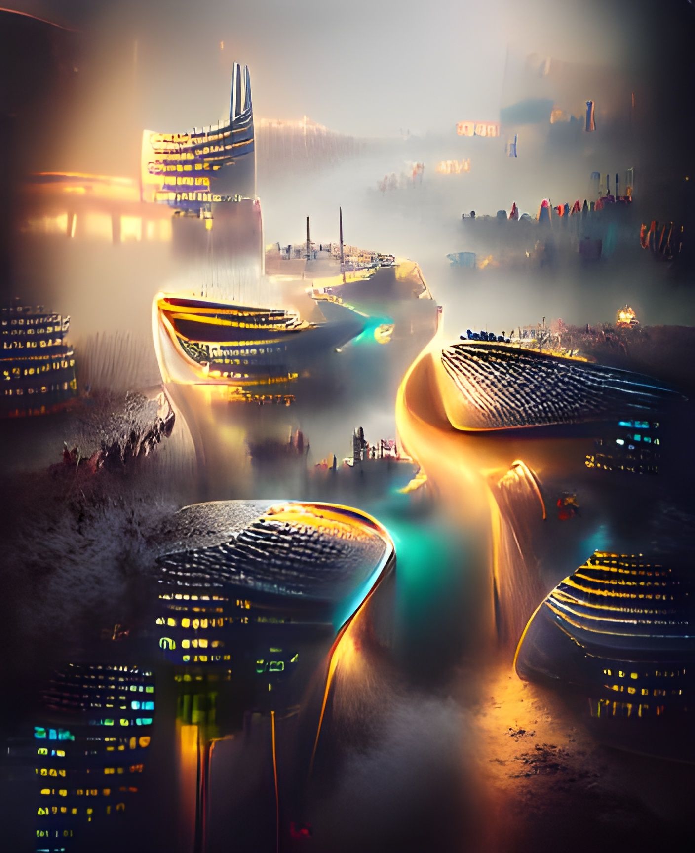 Futuristic City Concept Art in 8K Resolution
