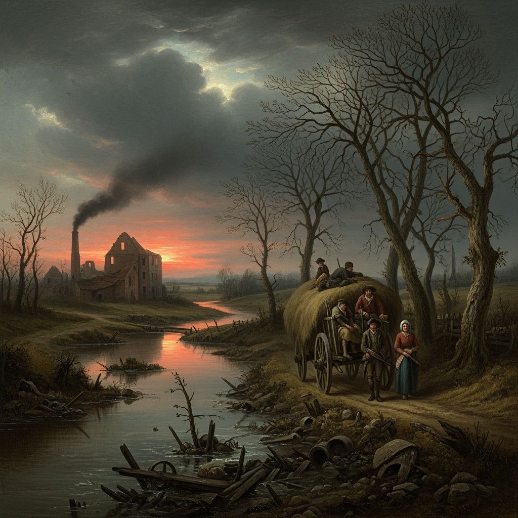 Grimdark Landscape in Classical Painting Style