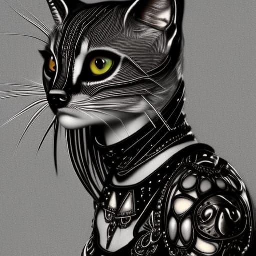 Gothic Concept Art of Bastet