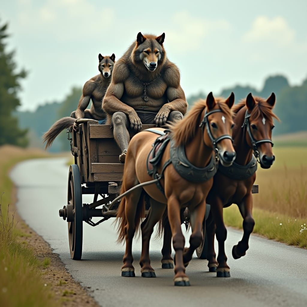 Werewolves Travel by Horse-Drawn Wagon