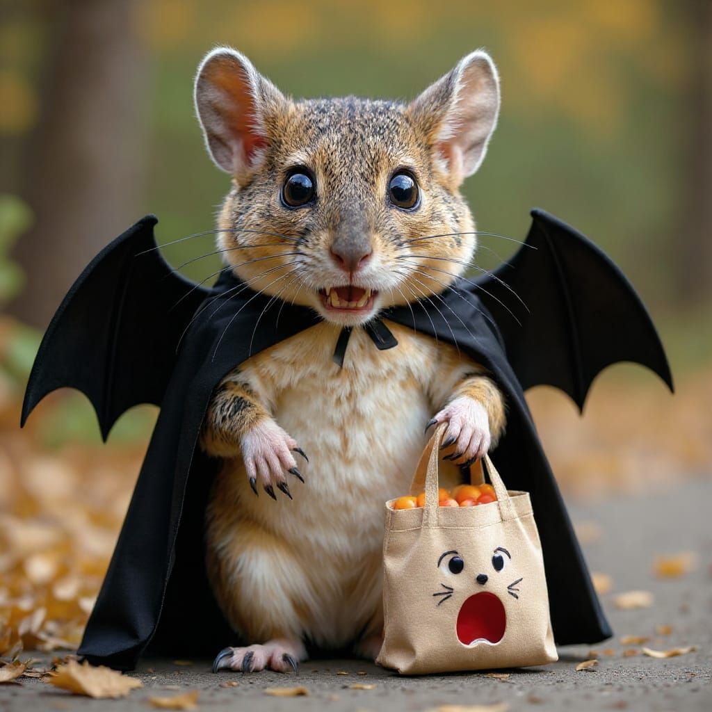 Bat Mouse for Halloween