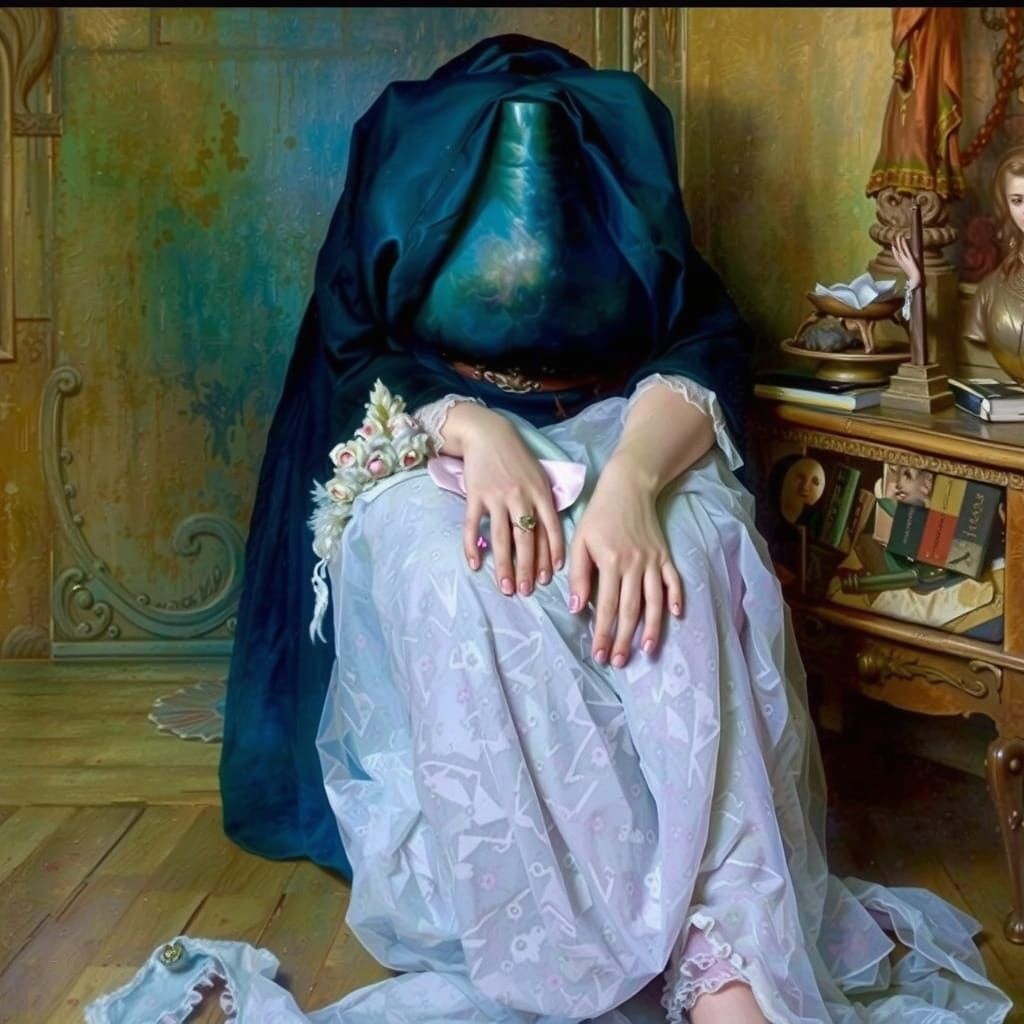 Surreal Haunted Chair Scene