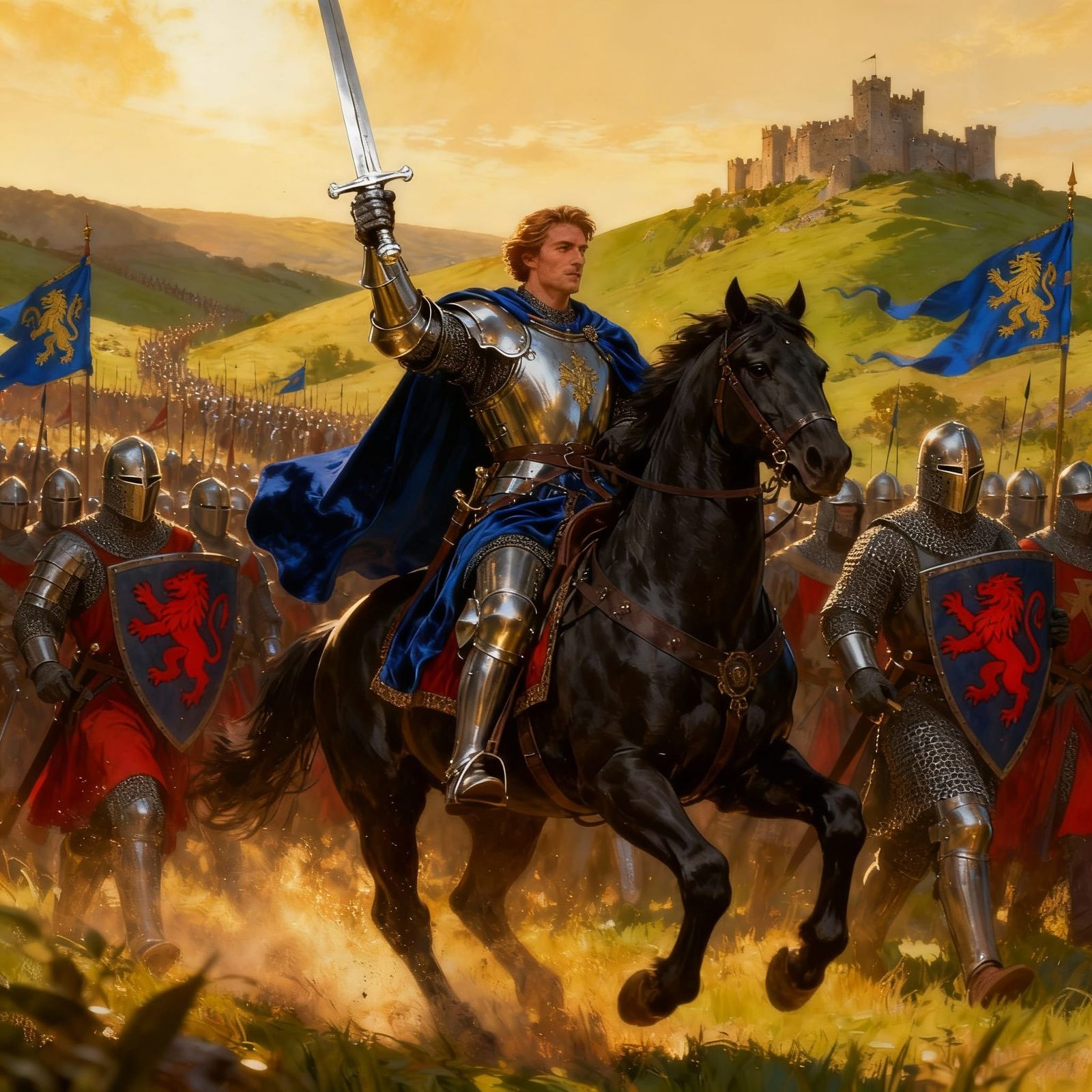 Medieval Lord Beaumains Leads Army to Rescue Prince