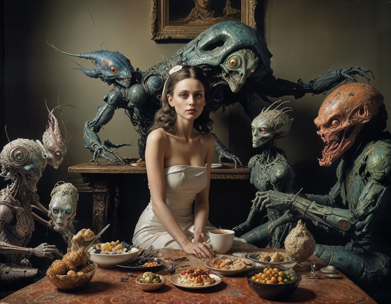 SOLD the new folks their home so they have her over. She was...