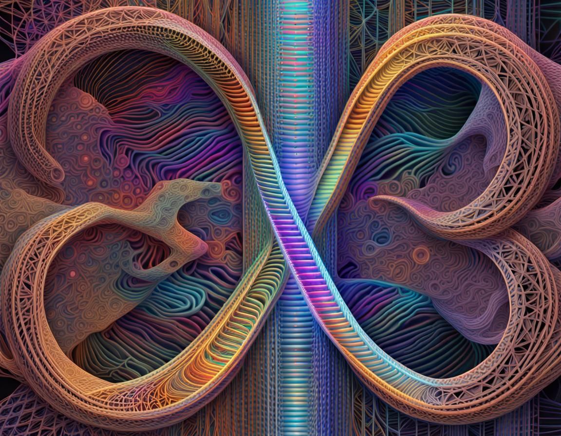 3D hyperdetailed Fibonacci Sequence