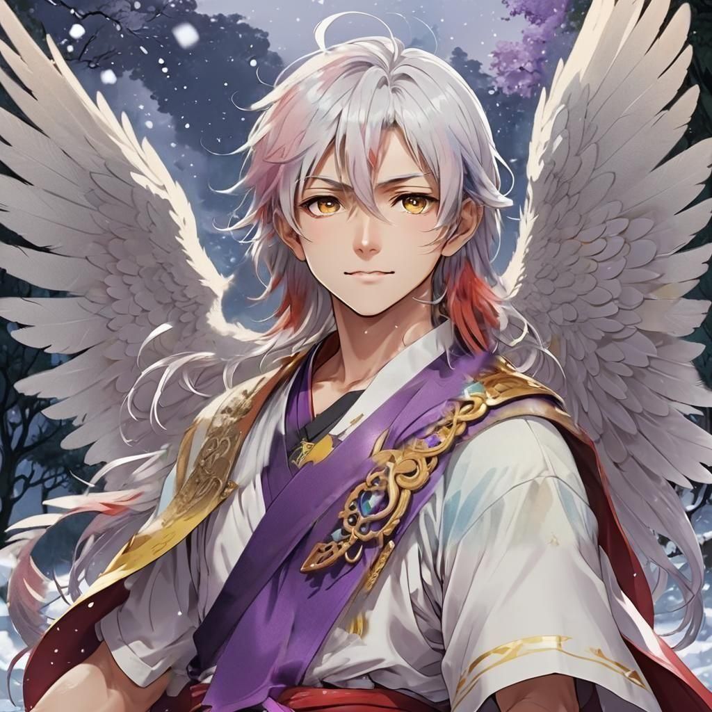 A young man wearing a crop top, showing pale skin. by artist "anime", Anime Key Visual, Japanese Manga, Pixiv, Zerochan,...