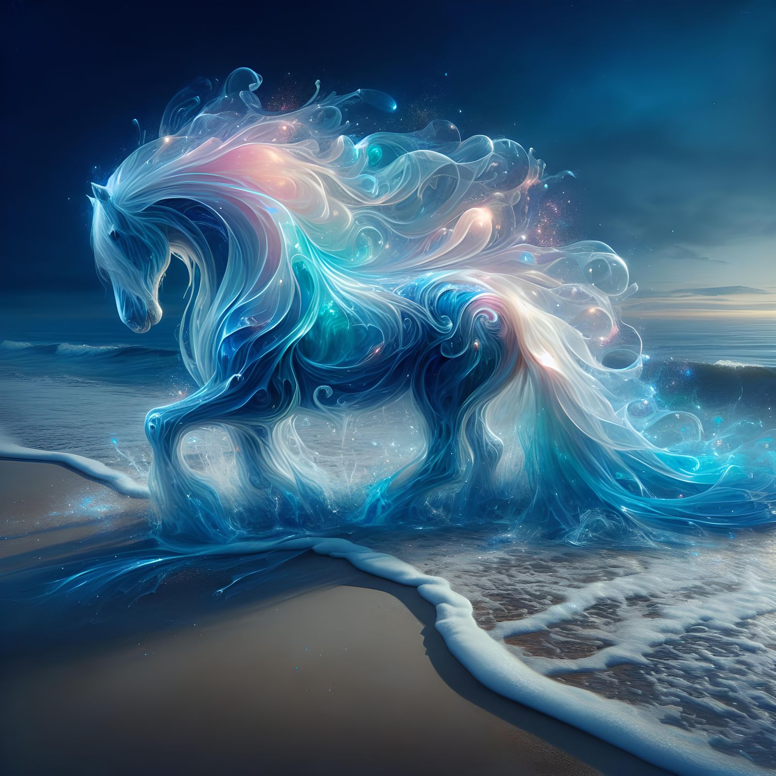Ethereal water horse