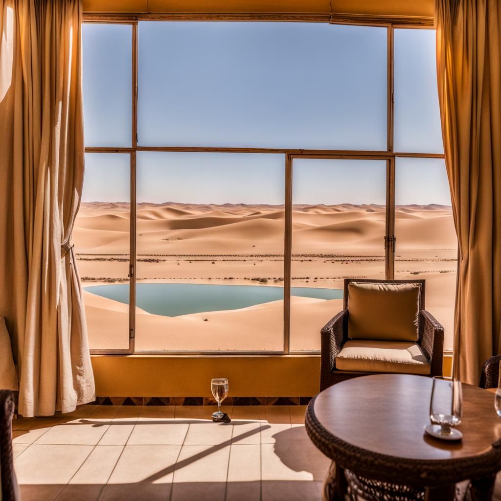 Hotel Tamanrasset Oasis Lake View in Sahara