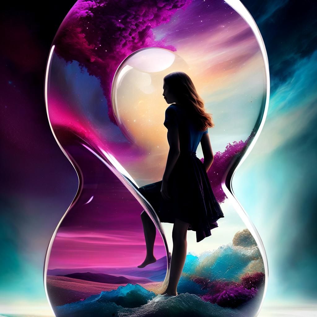 Hourglass of Infinite Lives: A Surreal Exploration of Time