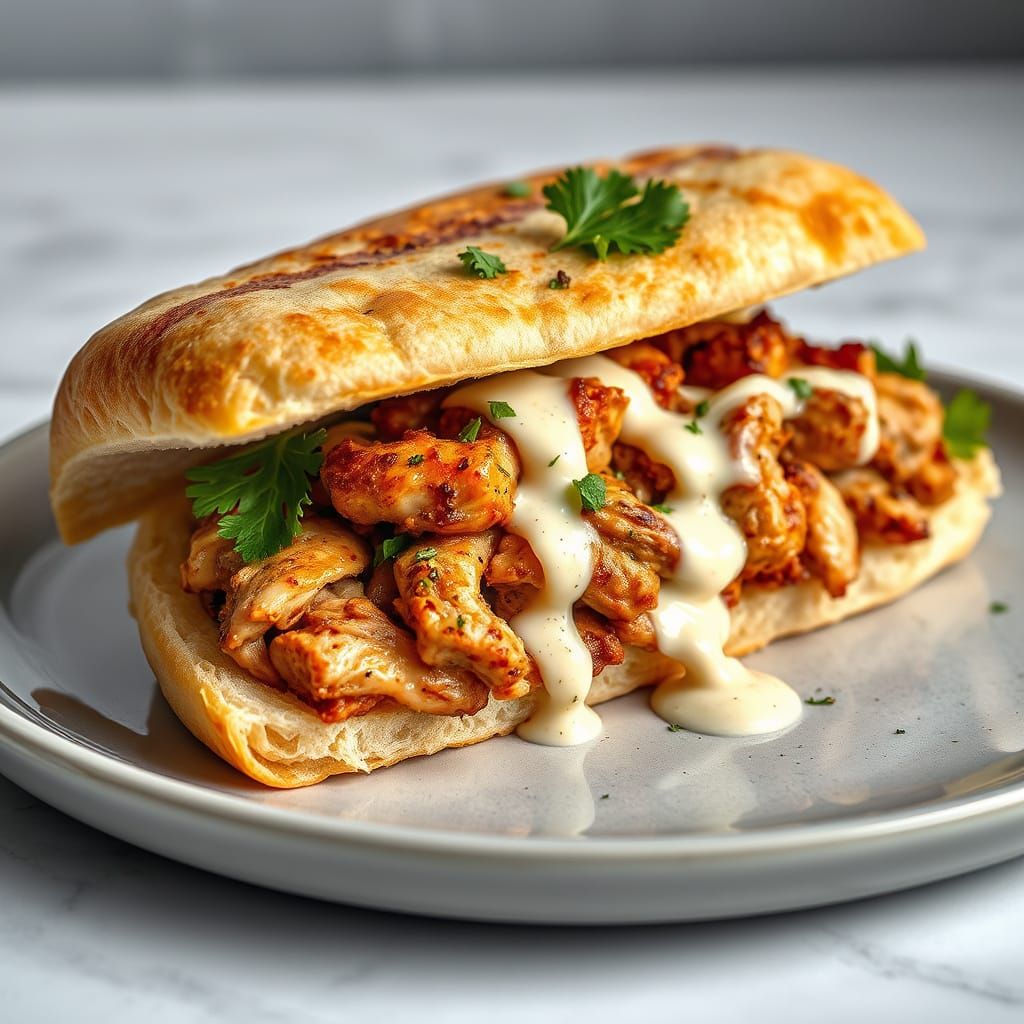 Crispy Panini Bread Syrian Maria Sandwich