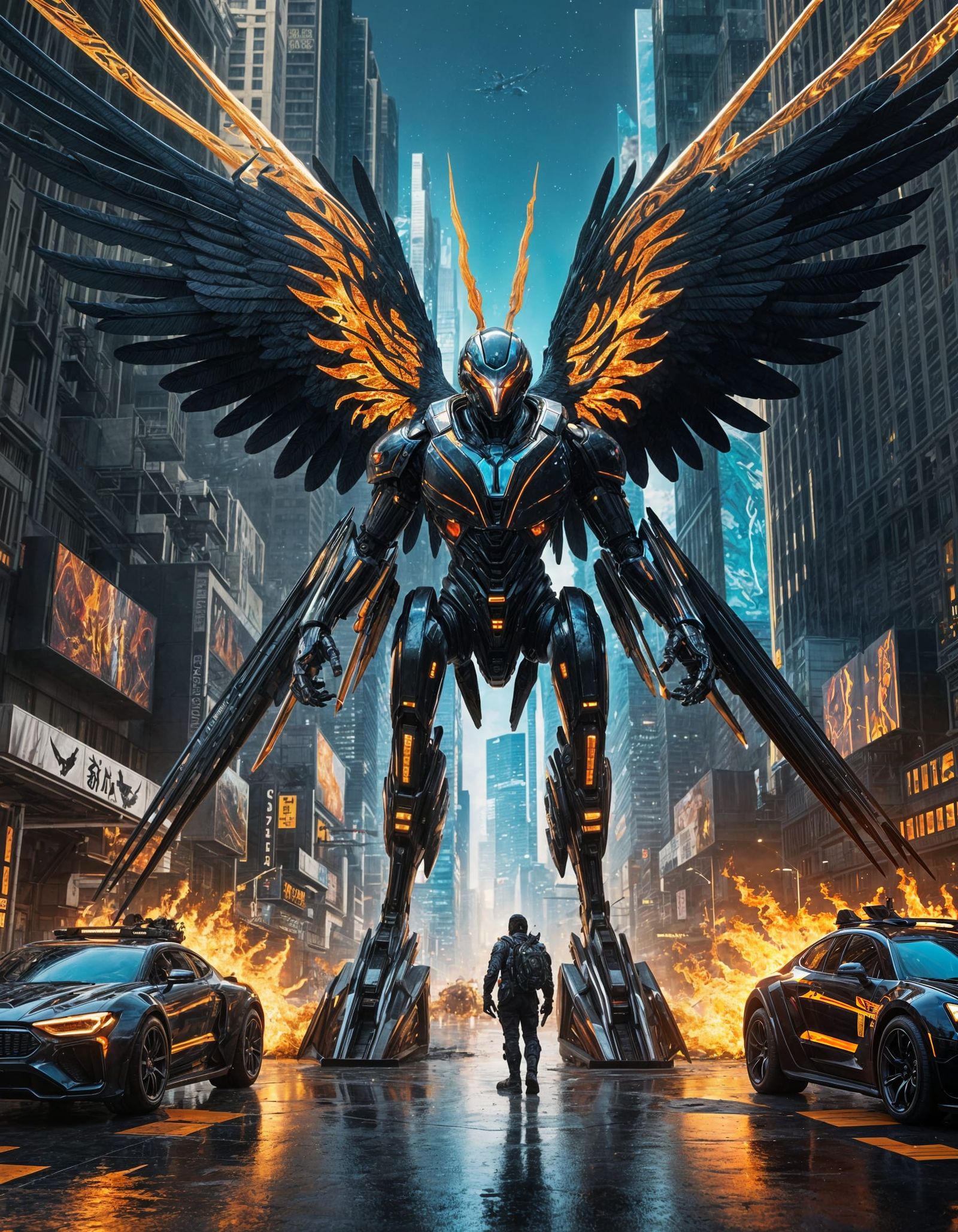 Futuristic Bio-Weapon in Nightmarish Chaos - Artistic Vision