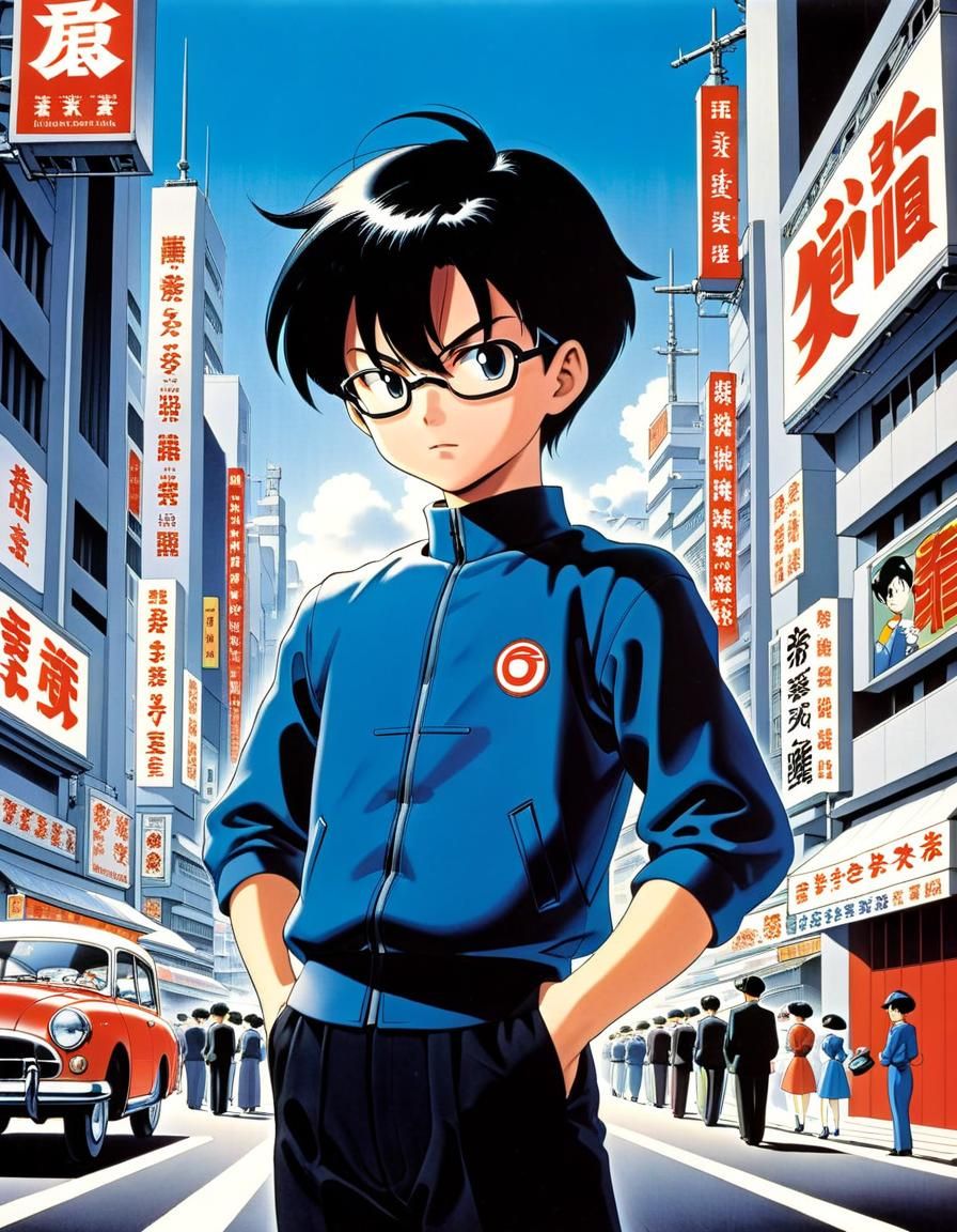 Manga Character in Osamu Tezuka Style