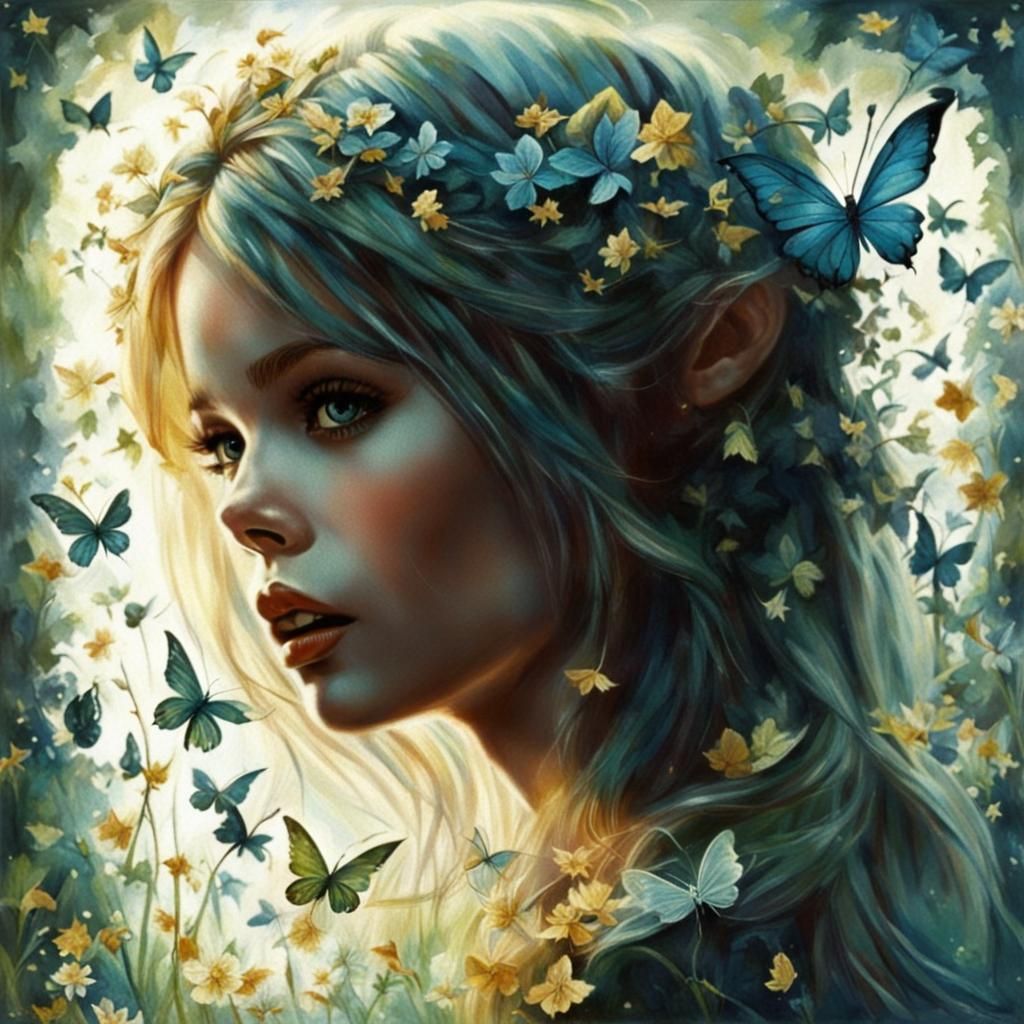 young Brigitte Bardot, tinkerbell fairy