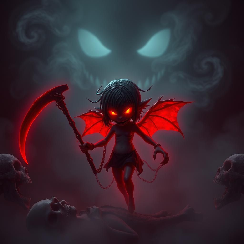 Terrifying Chibi Spectre Stalks Fog-Filled Morgue