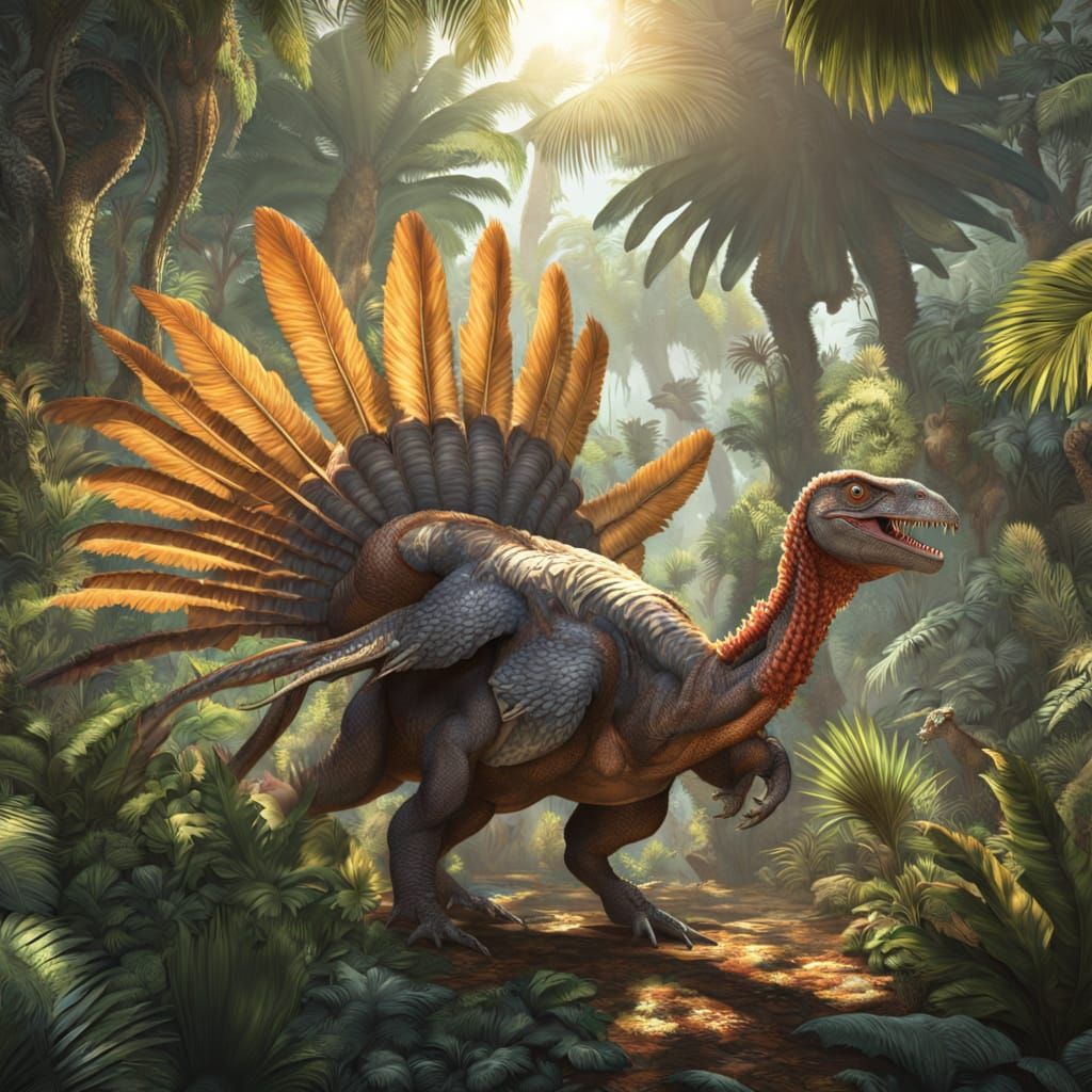 Ancient Turkey Dinosaur Stomps Through Primeval Jungle