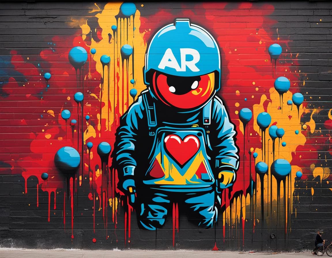 Vibrant Graffiti Art on Wall: Art from the Hearth