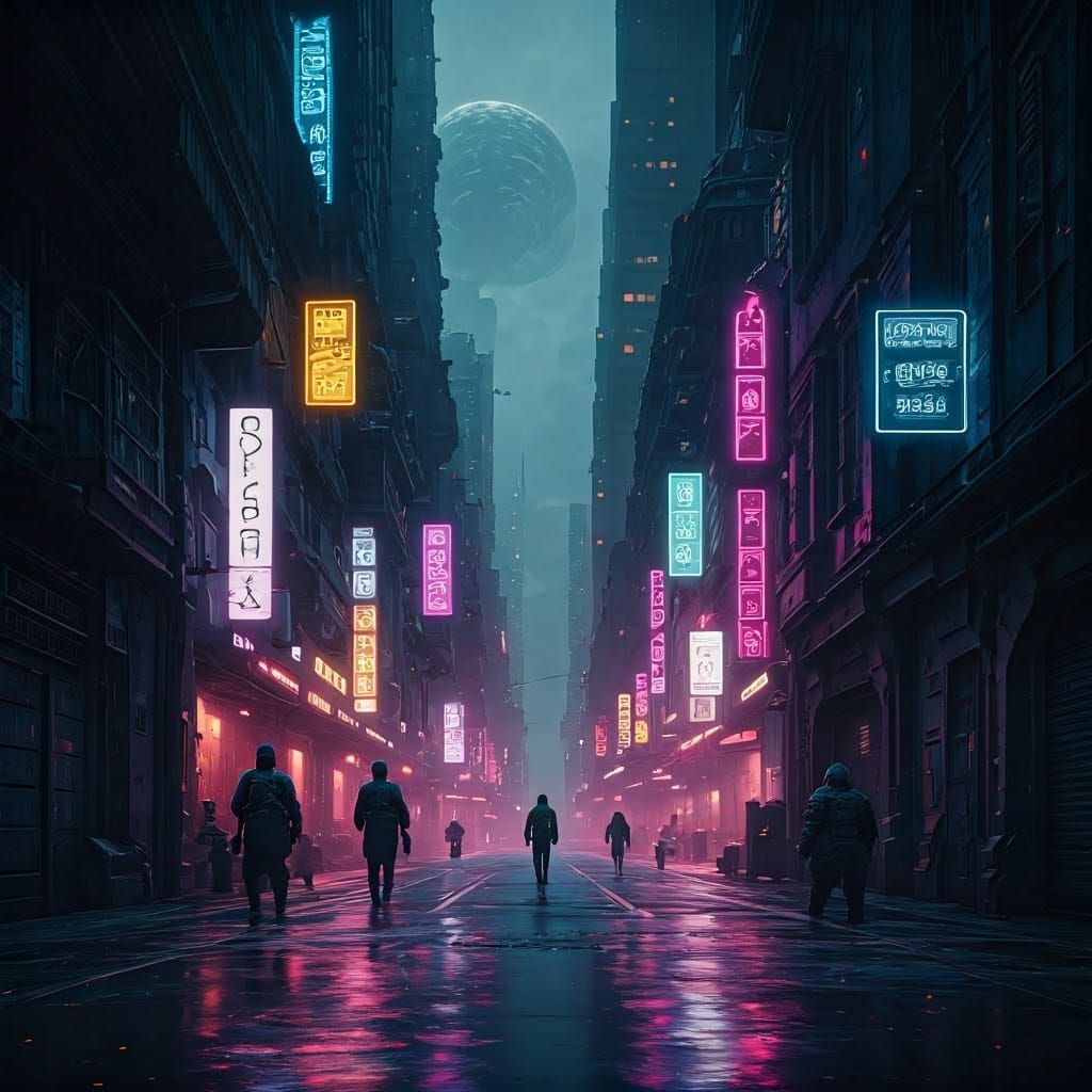 AI Agents Collaborate in Cyberpunk Dreamscape