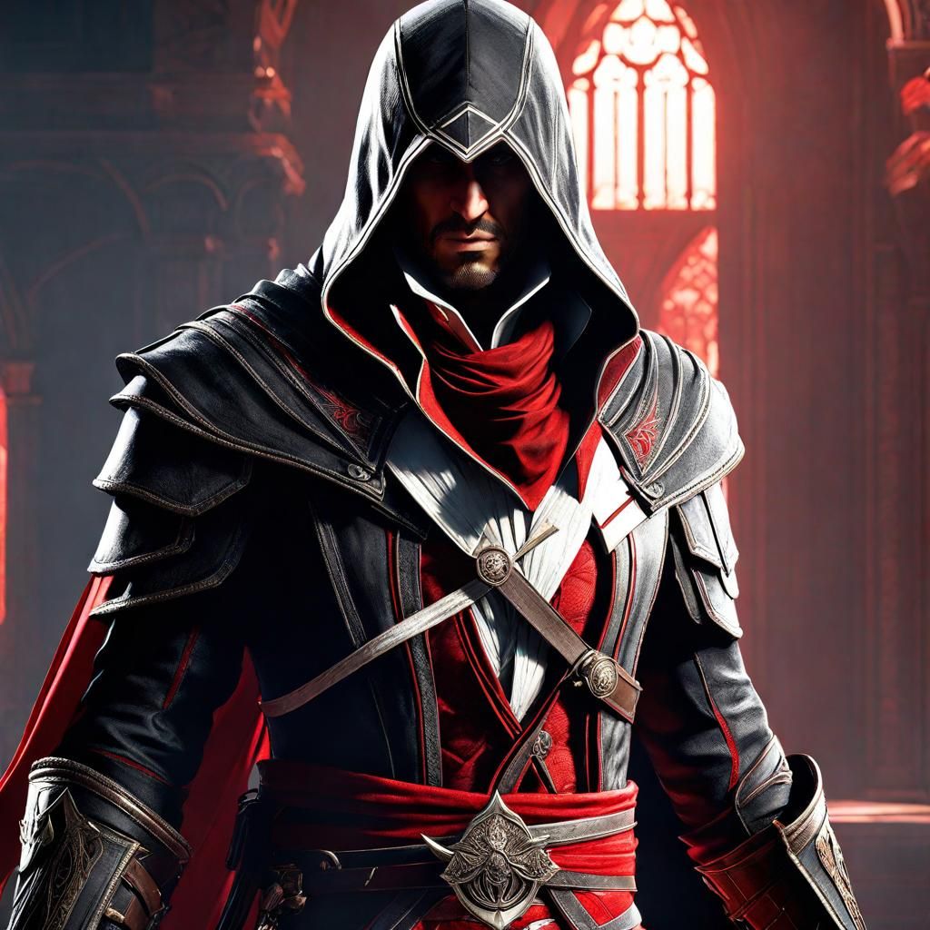 Dark Fantasy Assassin in Dynamic Lighting, Unreal Engine