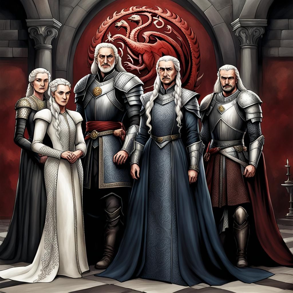 Targaryen Conquerors in Geometric Bauhaus Pop Art