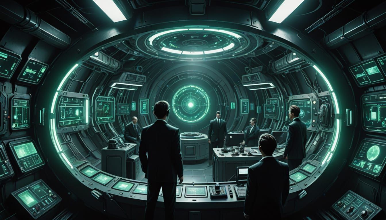 Underground MIB Facility with Alien Specimen