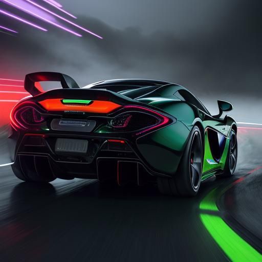 McLaren Speedform Concept Art: Neon-Lit Mountain Drift