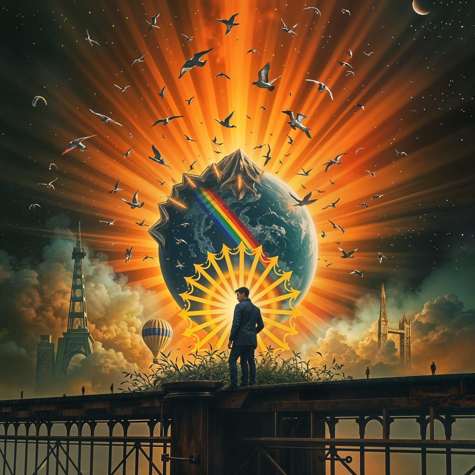 I was standing

You were there 

Two worlds colliding

And they will never tear us apart

Together is better

Painted ra...