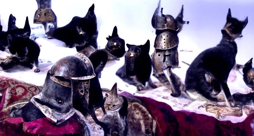 Medieval Cat Army Ready for Battle