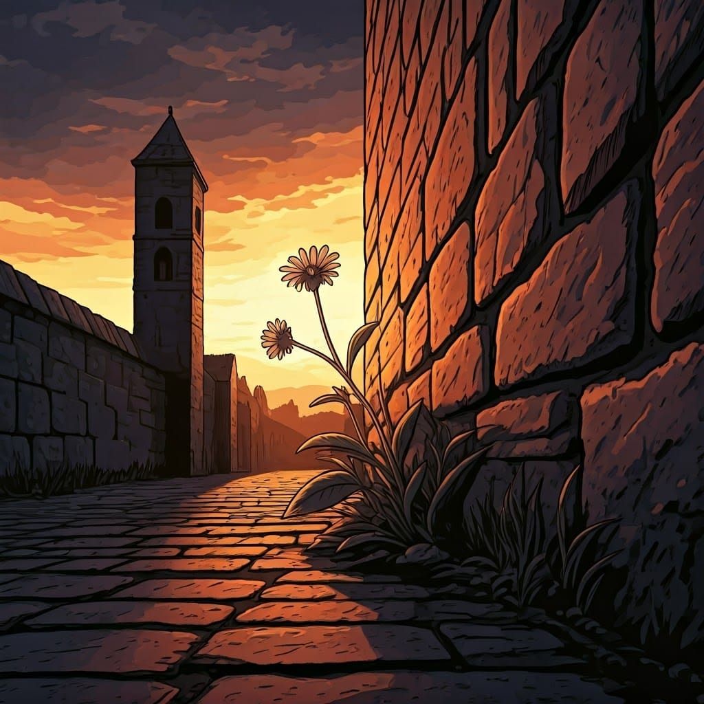 Whispering Bloom in Golden Light