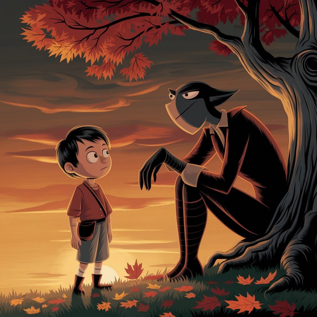 Ikarus and Ulysses in Moody, Expressionist Film Still