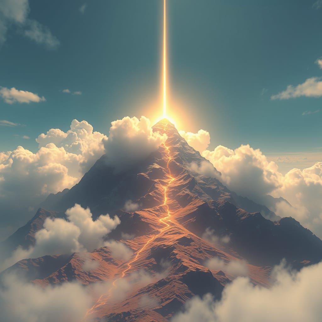 Mount Sinai: A Divine Matte Painting in 8k