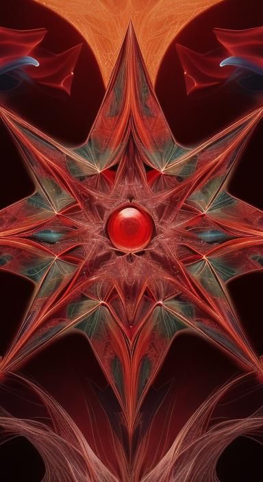 4k res symmetrical fractal random art effect and still motio...
