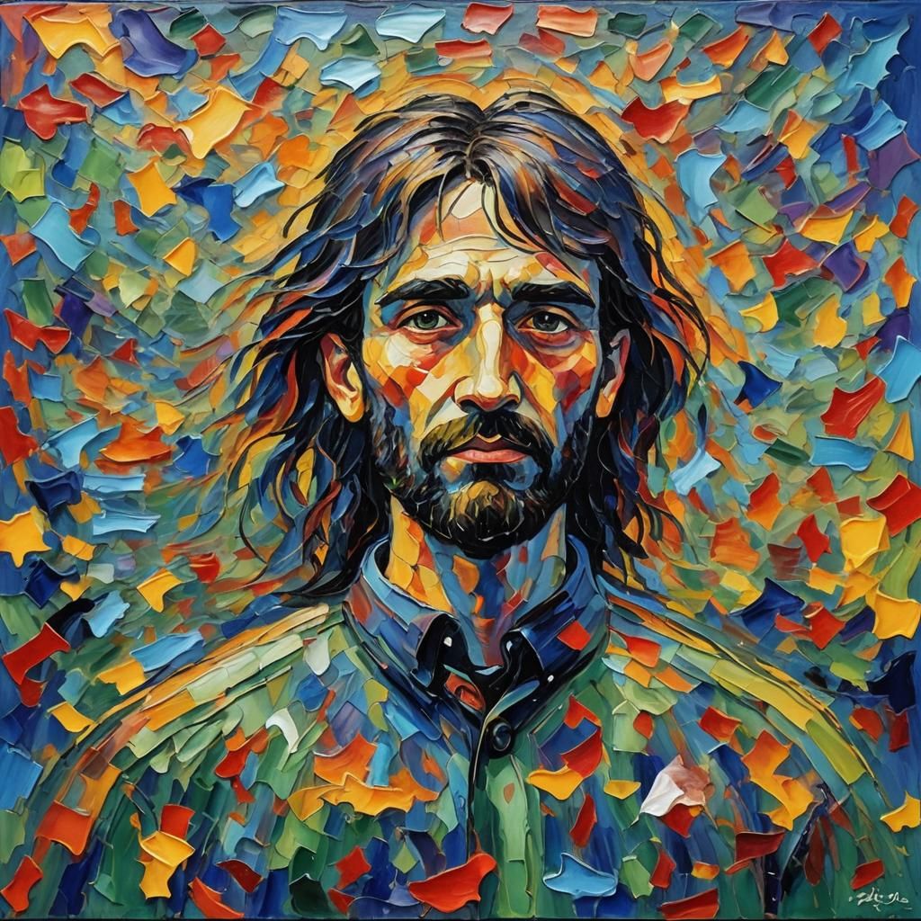 Expressionist Painting of Depression and Mental Health