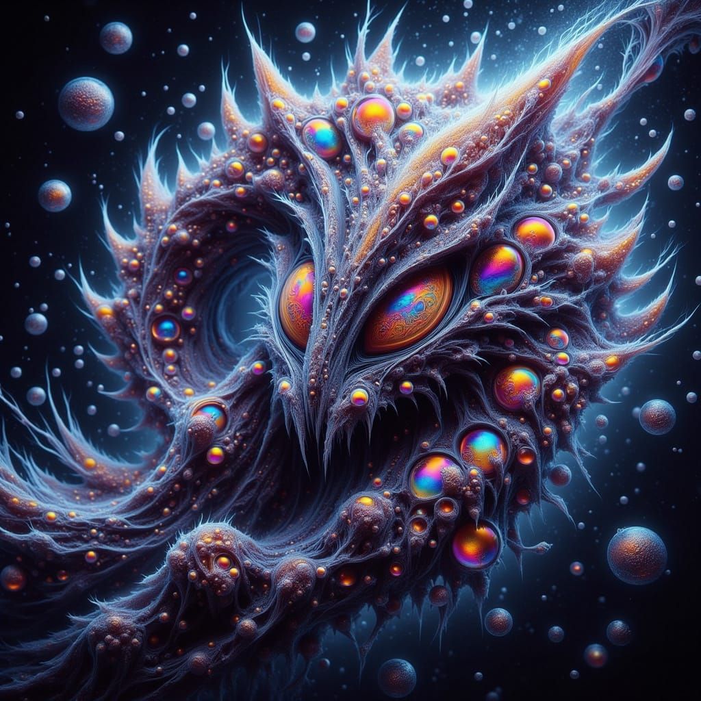 Surreal Digital Art of a Snail Butterfly Hybrid