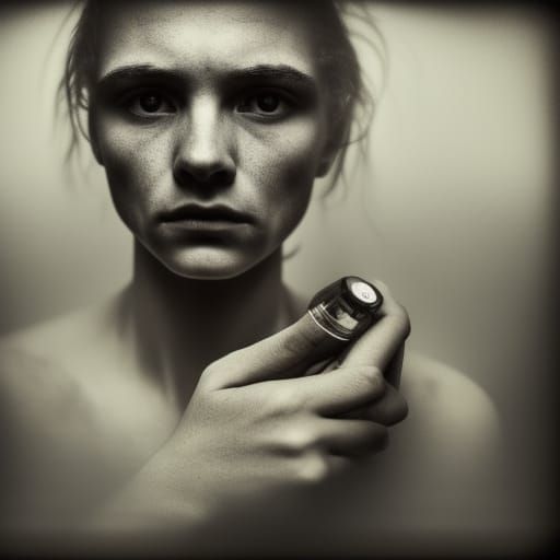 Glass Bottle and Book in Ambient Light Photography