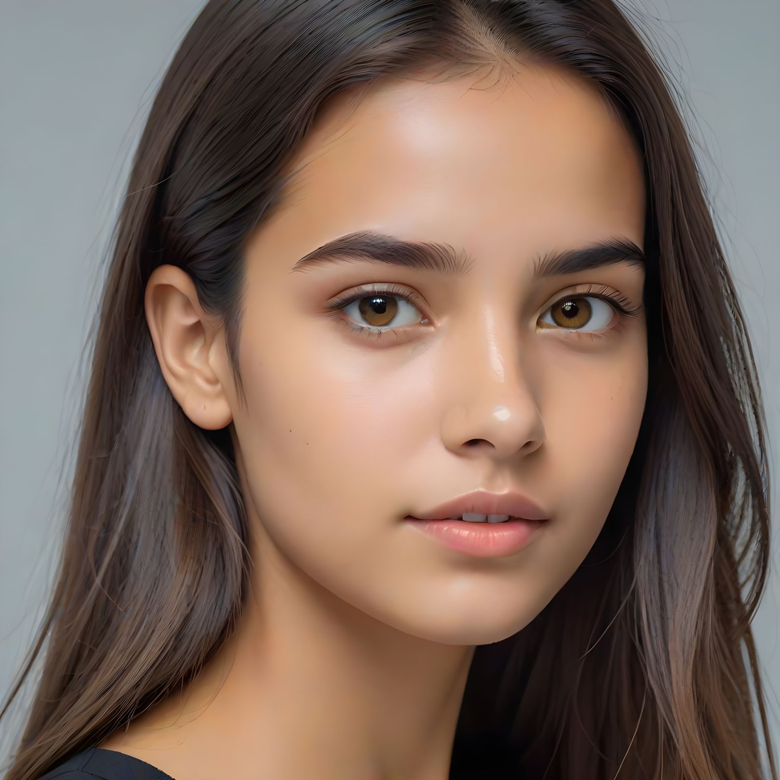 Exquisite Young Woman with Vibrant Red Braids and Freckles