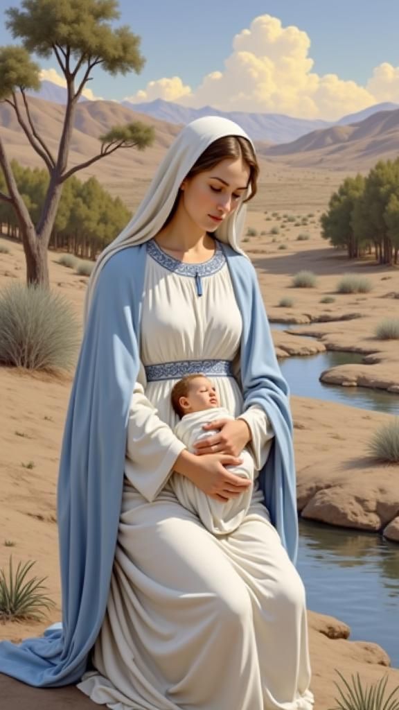 Mary and Jesus in Renaissance Style