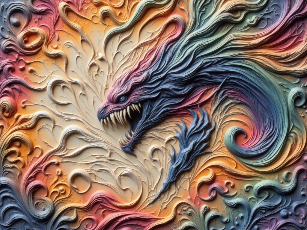 Abstract Digital Art with Geometric Shapes