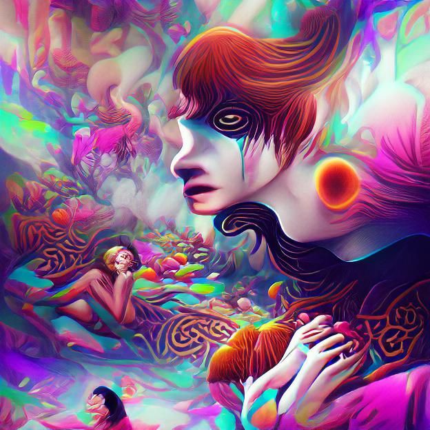 Cyberpunk Cityscape with Flying Vehicles