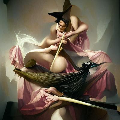 Enchanted Bakery Scene in Victorian Fantasy Style