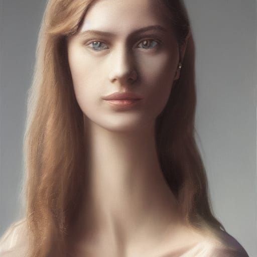 Surreal Giraffe-Hog Portrait in Oil Painting Style