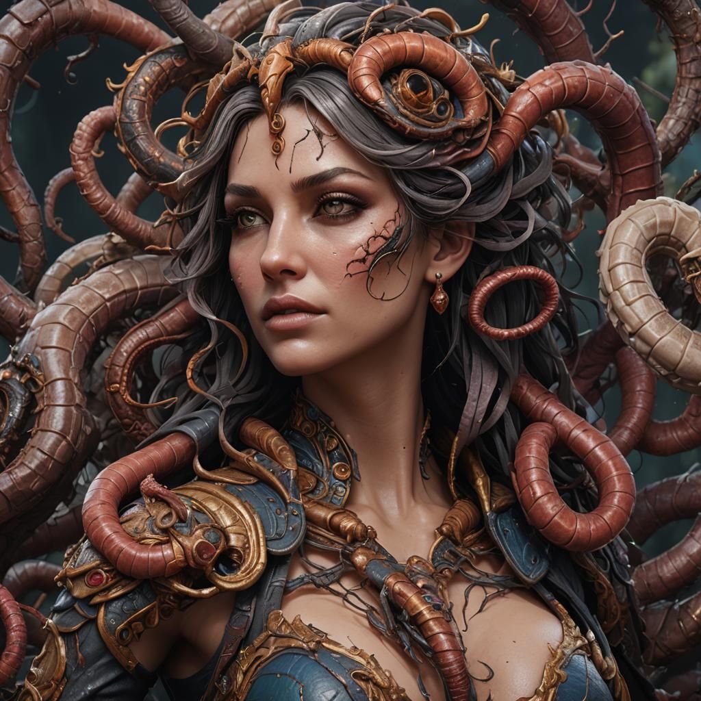 Fantasy Female Portrait in Detailed Matte Painting