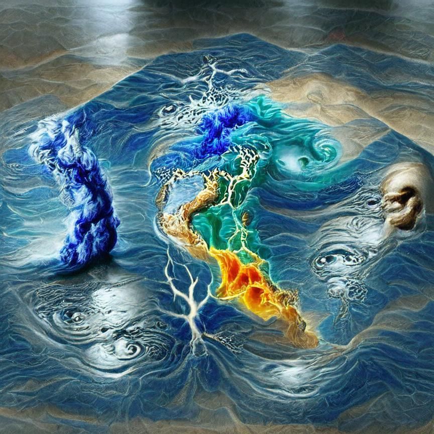 Elemental Creation of Water, Sea, and Rain